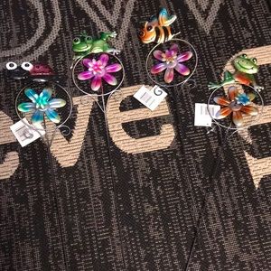 Set 4 Insect/Animal Flower Windmill Garden Stakes